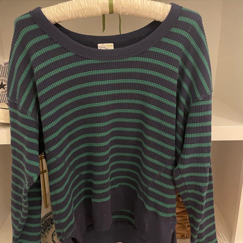 🔴AERIE WAFFLE KNIT TOP